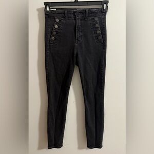 Gap High Rise Skinny Black Jeans Size 2